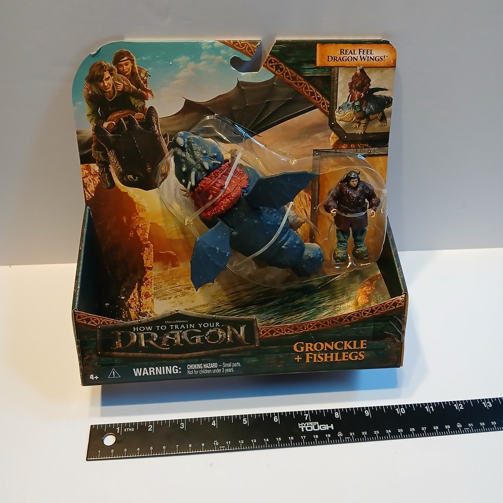 Spin Master How to Train Your Dragon Gronckle and Fishlegs Action Figure Set - Picture 8 of 8